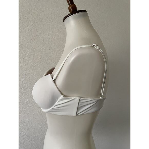 Meshki Swim Bikini Top Padded Logo Swimwear - Picture 4 of 7